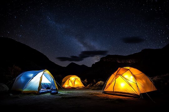 Adventurous camping, under the stars, back to basics reconnects you with nature and the simple joys of outdoor life