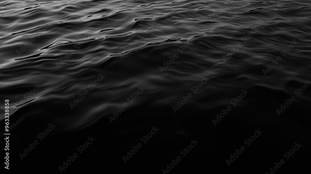 Aufkleber mysterious water surface reflecting subtle light ripples, creating a sense of depth and abstract ele