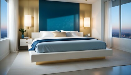 Photo interior modern design room 3d illustration