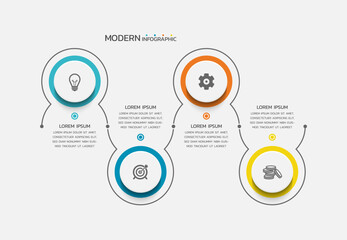 Modern infographics business template design