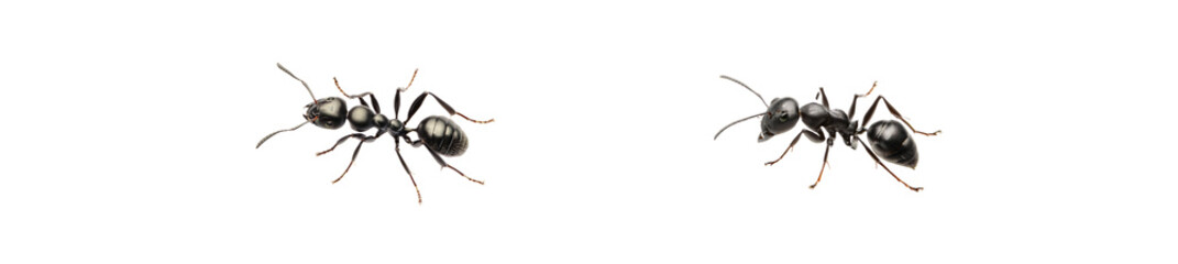 Carpenter ant Camponotus sp. queen isolated on transparent background