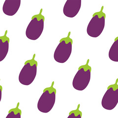 Eggplant pattern Background. flat illustration Eggplant background. seamless pattern Eggplant. Eggplant flat illustration background. Eggplant Pattern Flat.
