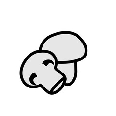 mushroom icon isolated vector illustration