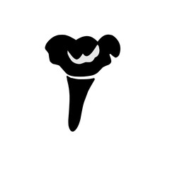 mushroom icon isolated vector illustration
