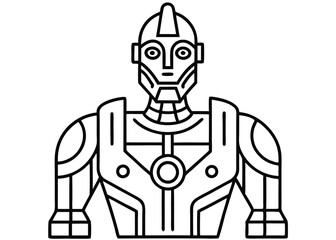 Illustration Futuristic Robot Illustrations