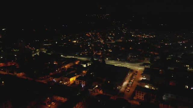 Holiday Glow: Este, Padua Illuminated by Christmas Night
