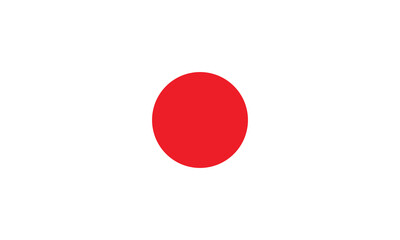 Round Japan flag icon. Japan flag