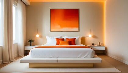 Photo interior modern design room 3d illustration