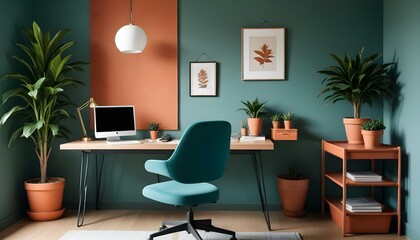 Photo interior modern design room 3d illustration