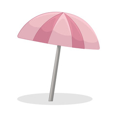 Illustration of beach umbrella 