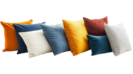 Colorful Cushions on a Sofa.