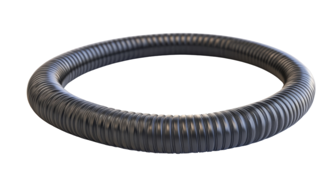 Black Corrugated Pipe.