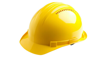 Fototapeta premium Yellow Hard Hat Construction Safety Helmet.