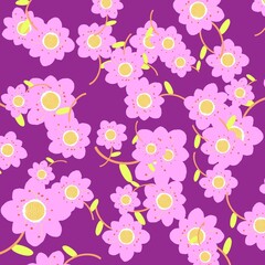seamless floral pattern color background 
