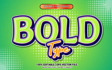 Obraz premium Bold green kids play 3d text effect funny green type 