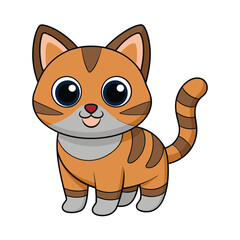 Cat cartoon vector illustration style design