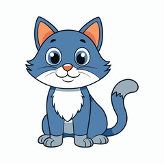 Cat cartoon vector illustration style design