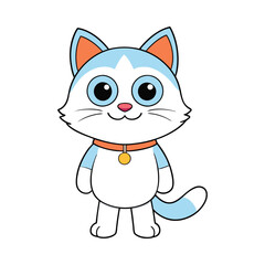 Cat cartoon vector illustration style design