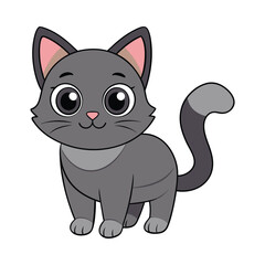 Cat cartoon vector illustration style design