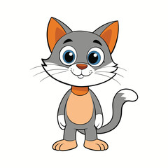 Cat cartoon vector illustration style design