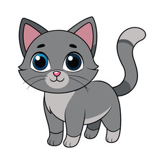 Cat cartoon vector illustration style design