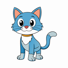 Cat cartoon vector illustration style design