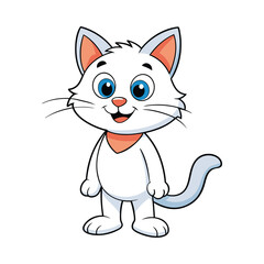 Cat cartoon vector illustration style design