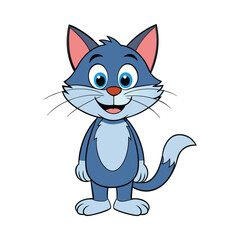 Cat cartoon vector illustration style design