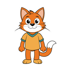 Cat cartoon vector illustration style design