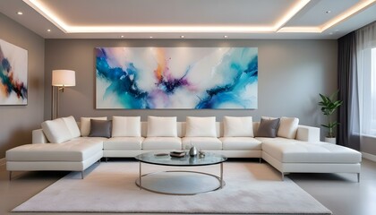 Photo interior modern design room 3d illustration