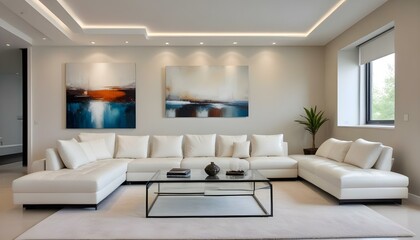 Photo interior modern design room 3d illustration