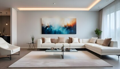 Photo interior modern design room 3d illustration