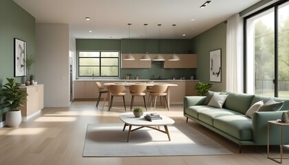 Photo interior modern design room 3d illustration