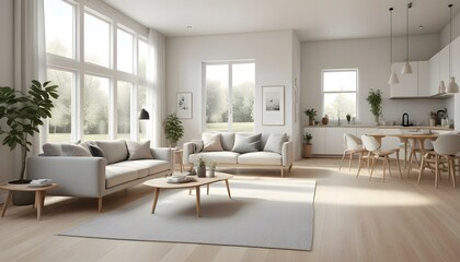 Fototapeta premium Photo interior modern design room 3d illustration