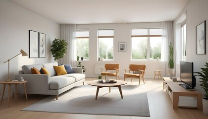 Fototapeta premium Photo interior modern design room 3d illustration