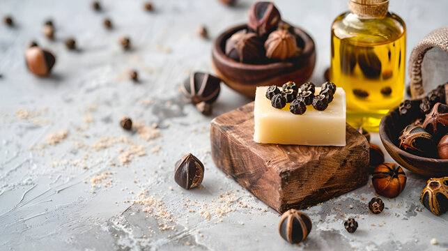 Oil with Aritha or Reetha Also referred to as Sapindus emarginat, soap nuts are the primary component of soaps and shampoos.