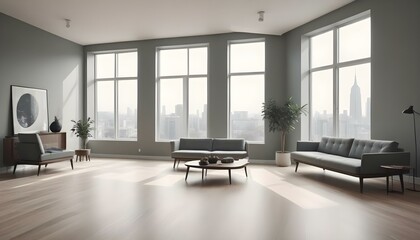 Photo interior modern design room 3d illustration