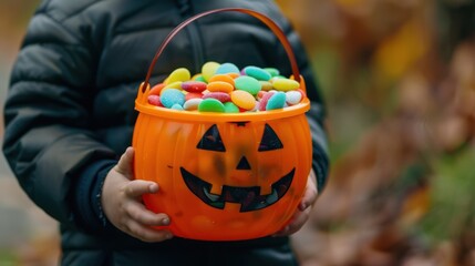 The Colorful Halloween Candy Bucket