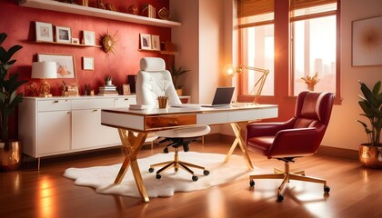 Photo interior modern design room 3d illustration