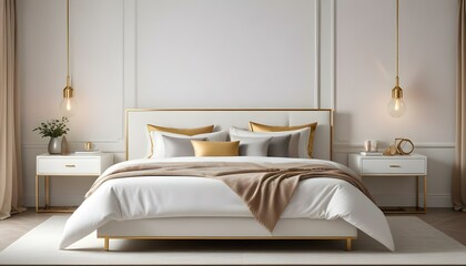 Photo interior modern design room 3d illustration