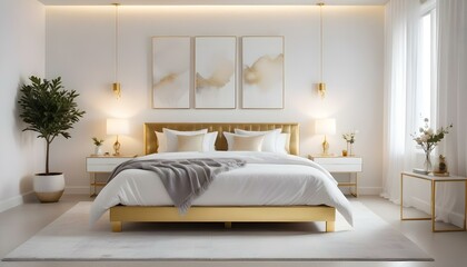 Photo interior modern design room 3d illustration