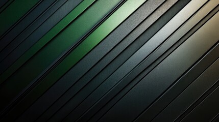 Obraz premium Abstract green and gray stripes. Suitable for use as a background or texture for websites or presentations.