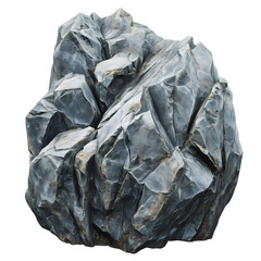 stone isolated on transparent background Generative Ai.