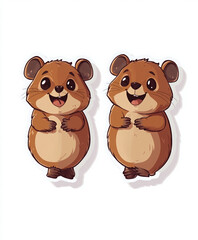 cute animal cartoon character happy creature adorable illustration animated animal cheerful design funny cartoon wildlife art character design funny animal 