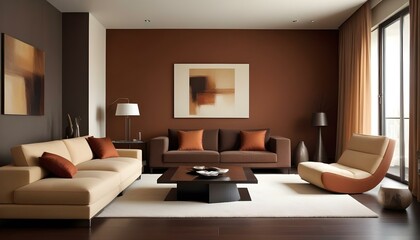 Photo interior modern design room 3d illustration