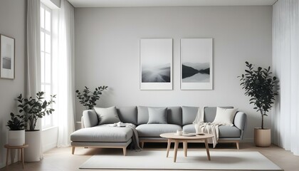 Photo interior modern design room 3d illustration