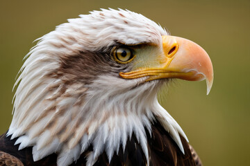 Fototapeta premium close up portrait of bald eagle
