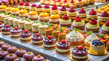 Exquisite cakes and pastries showcased at a food festival dessert competition with stunning presentation