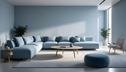 Fototapeta premium Photo interior modern design room 3d illustration