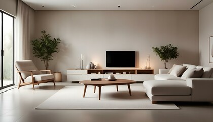 Photo interior modern design room 3d illustration